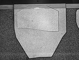 Contamination of slider by UV microscopy